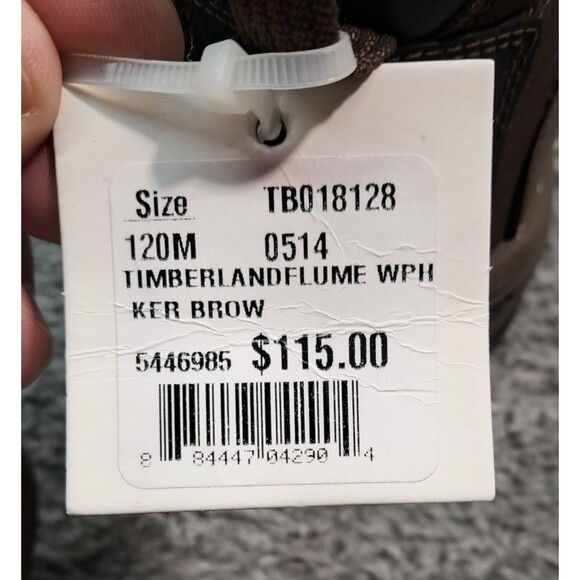 New Timberland Boots Men's 12 Flume Trail Fully Waterproof Mid Hiking Hiker Work - Picture 10 of 13